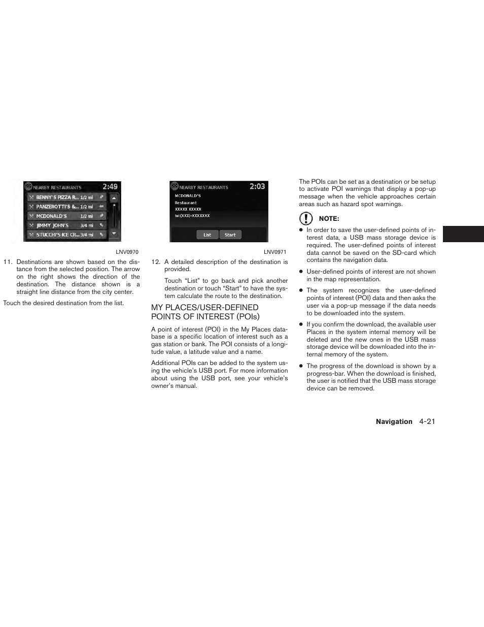 NISSAN 2013 Versa Sedan - Navigation System Owner's Manual User Manual | Page 49 / 82