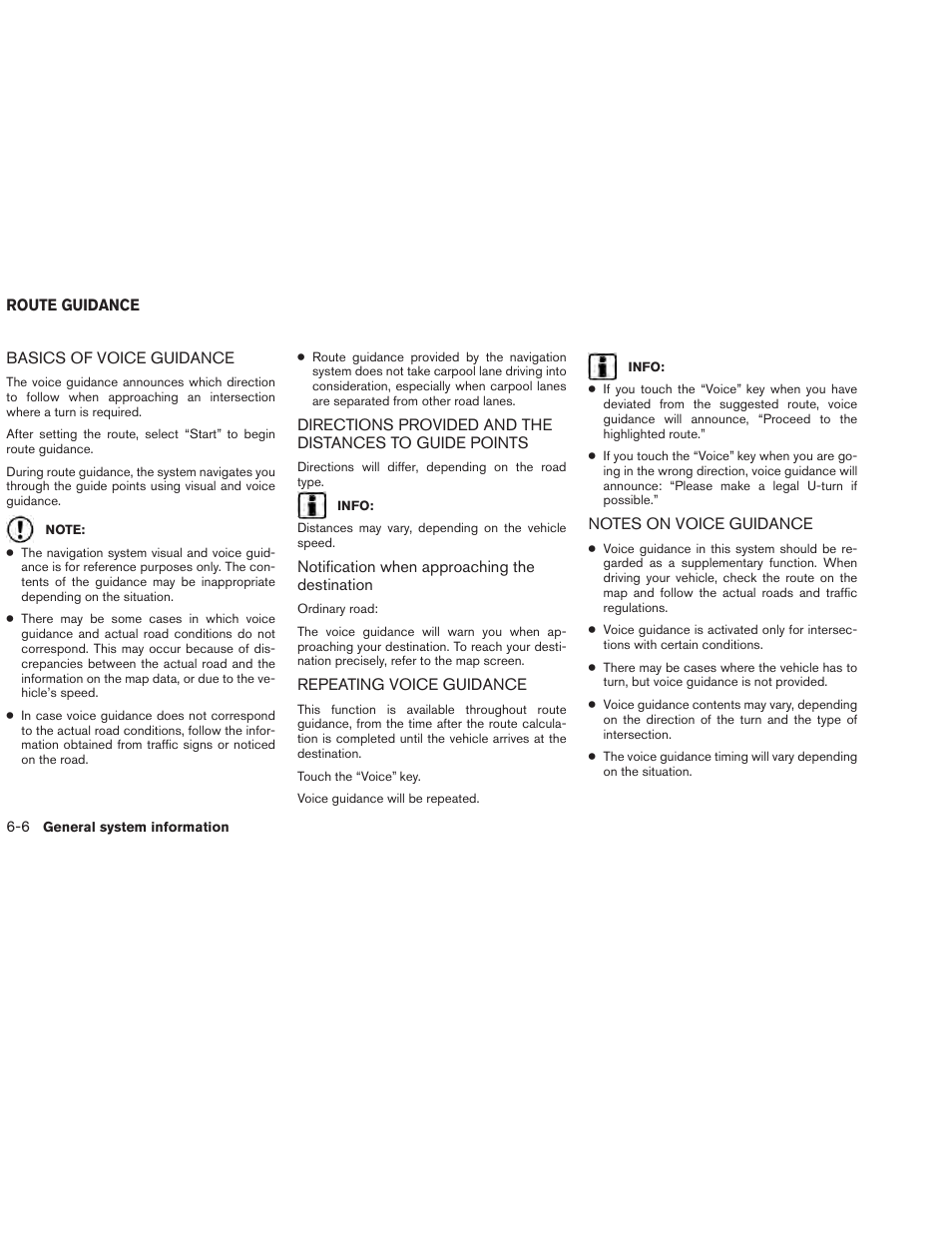 Route guidance -6 | NISSAN 2013 Versa Sedan - Navigation System Owner's Manual User Manual | Page 72 / 82