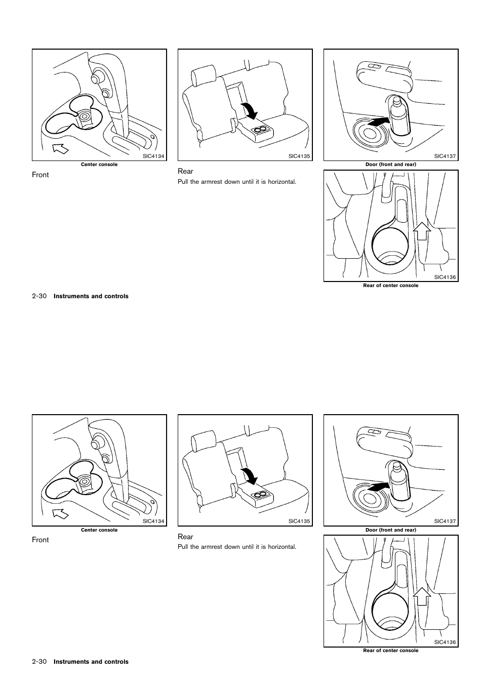Front, Rear | NISSAN 2014 Cube - Owner's Manual User Manual | Page 105 / 332