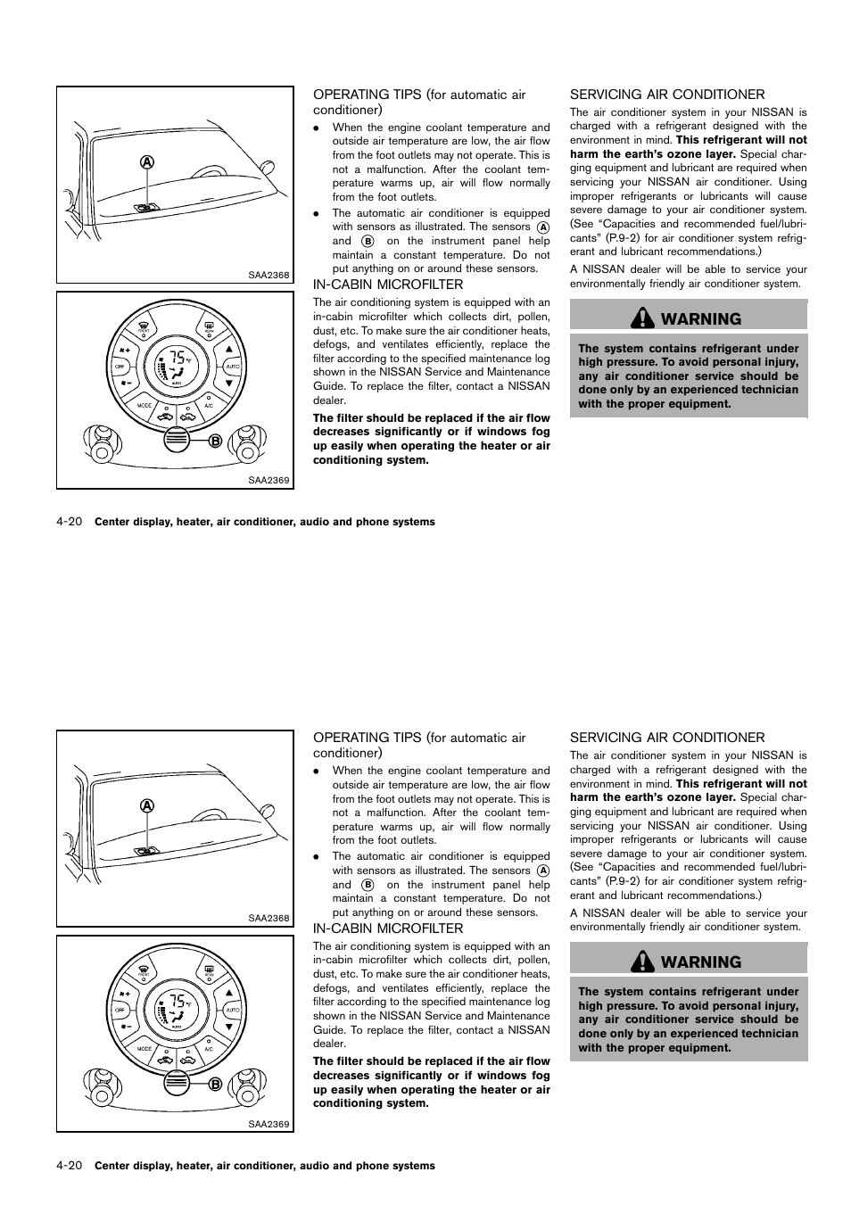 Warning | NISSAN 2014 Cube - Owner's Manual User Manual | Page 161 / 332