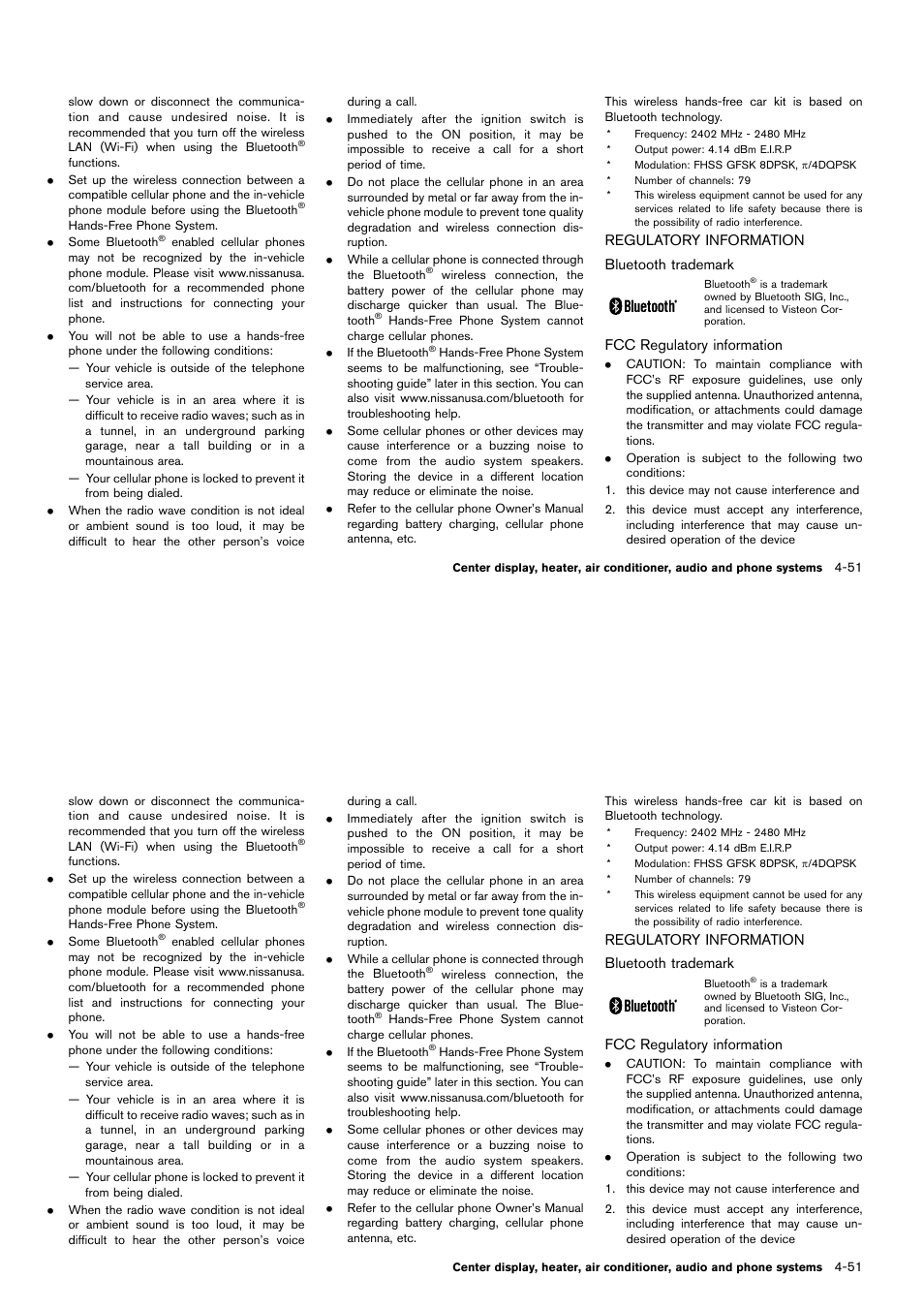 Regulatory information -51 | NISSAN 2014 Cube - Owner's Manual User Manual | Page 192 / 332