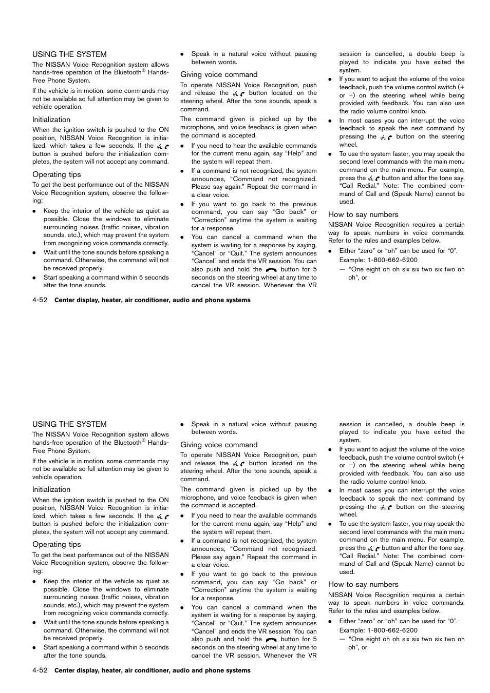 Using the system -52 | NISSAN 2014 Cube - Owner's Manual User Manual | Page 193 / 332