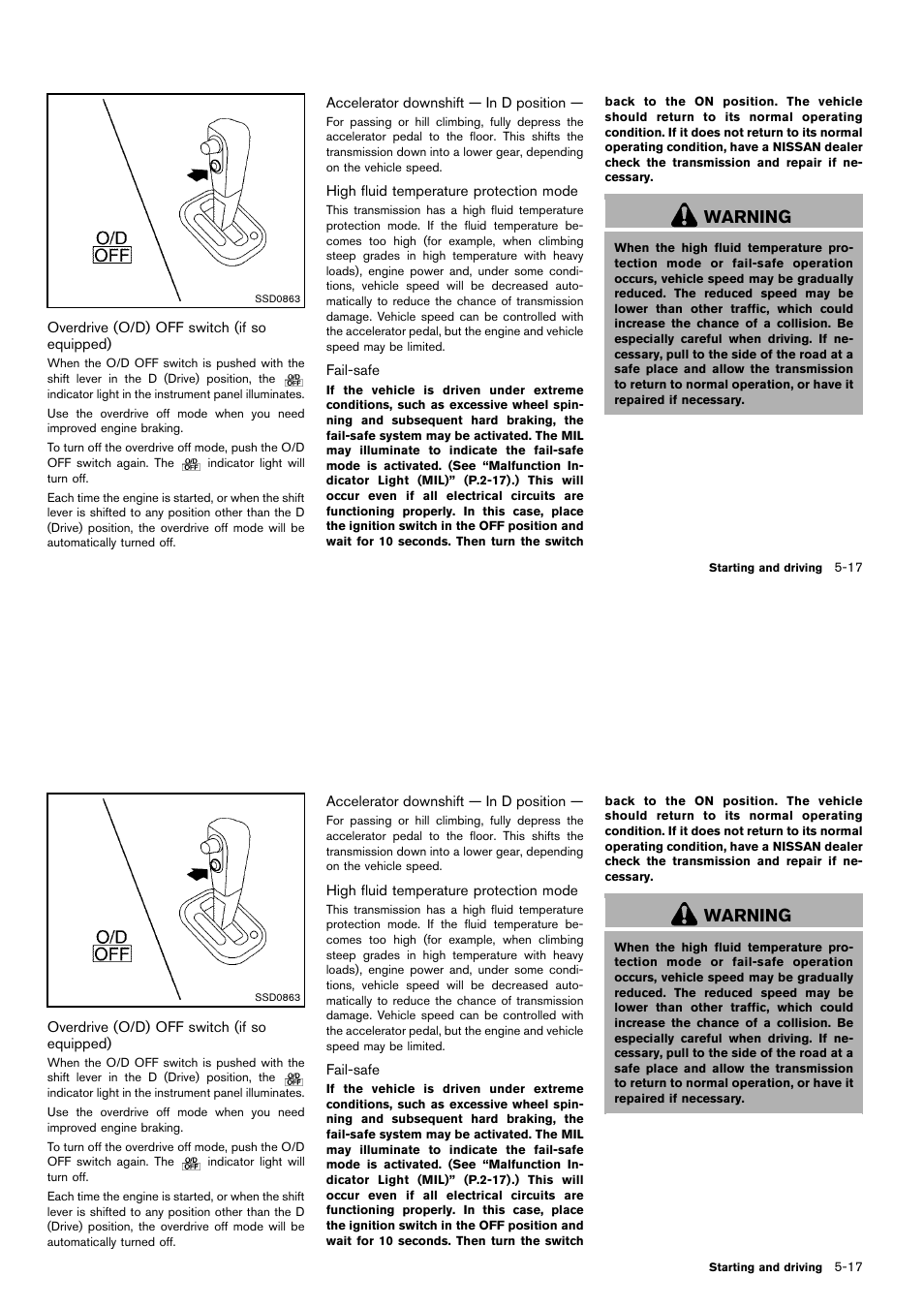 Warning | NISSAN 2014 Cube - Owner's Manual User Manual | Page 222 / 332