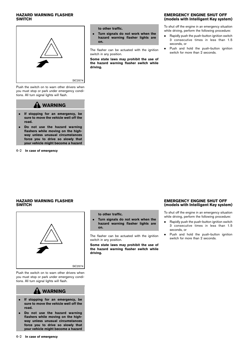 Warning | NISSAN 2014 Cube - Owner's Manual User Manual | Page 239 / 332
