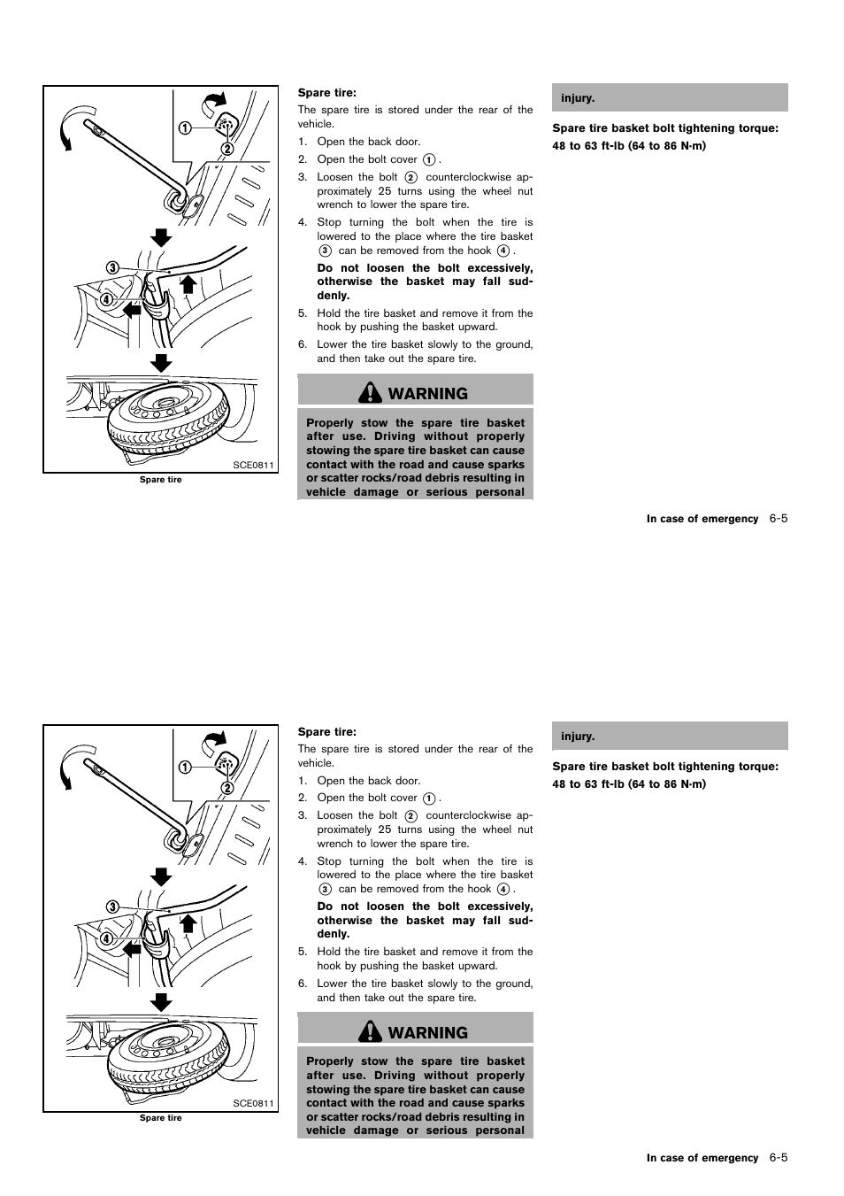 Warning | NISSAN 2014 Cube - Owner's Manual User Manual | Page 242 / 332