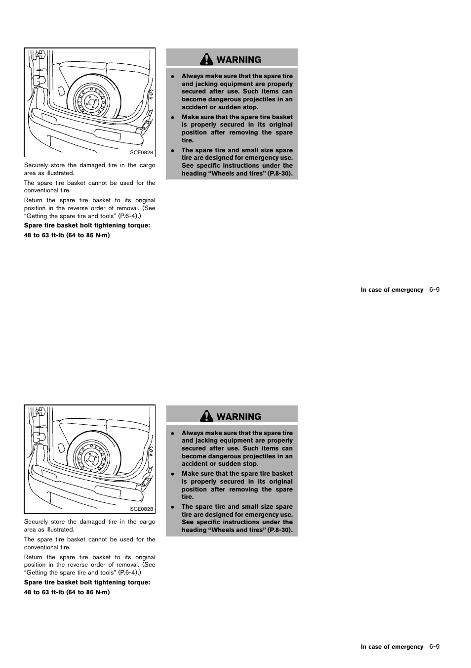 Warning | NISSAN 2014 Cube - Owner's Manual User Manual | Page 246 / 332