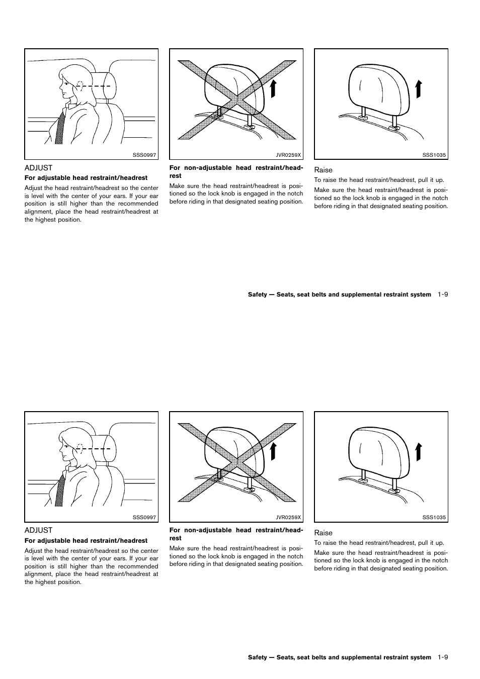 Adjust -9 | NISSAN 2014 Cube - Owner's Manual User Manual | Page 28 / 332