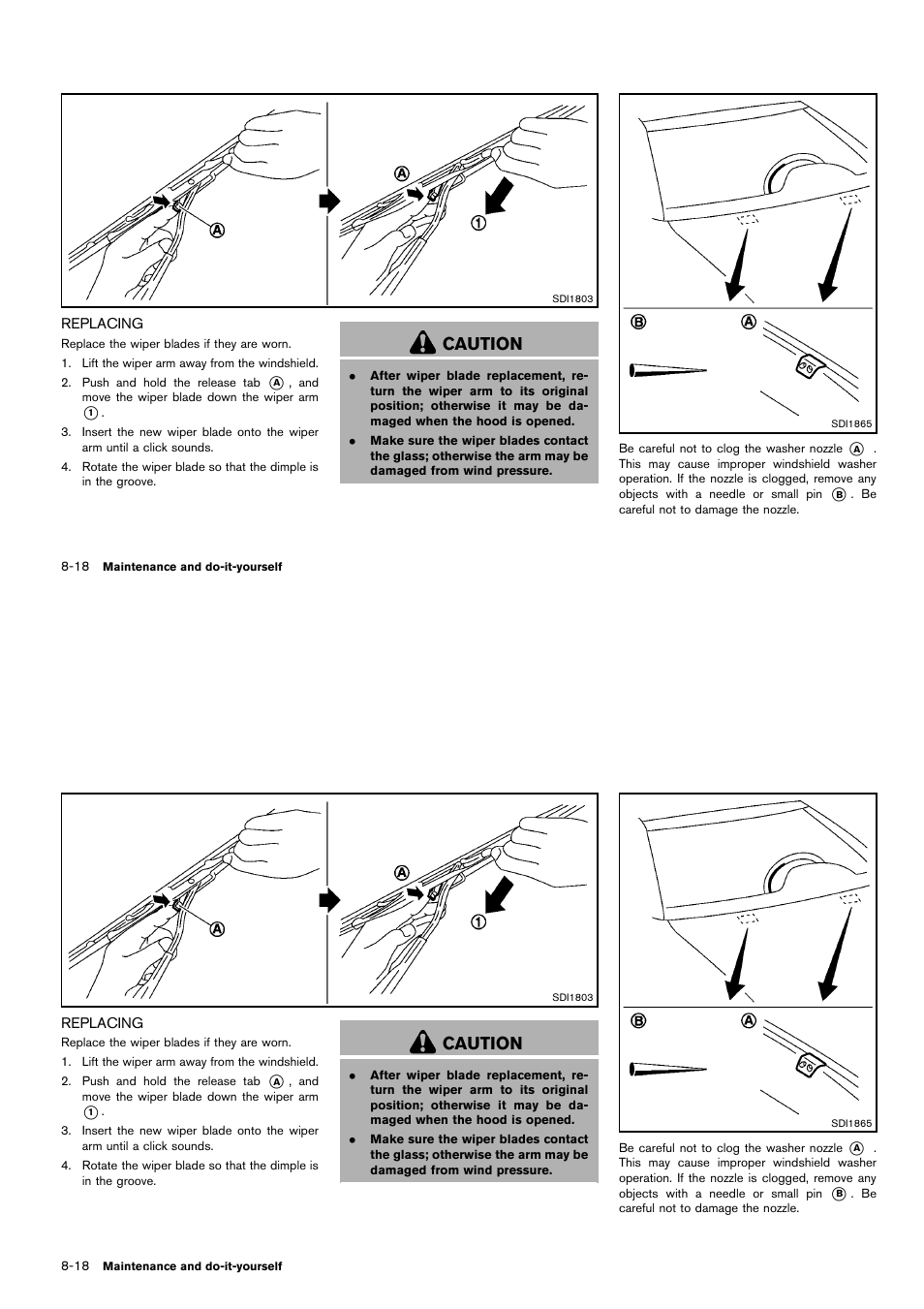 Replacing -18, Caution | NISSAN 2014 Cube - Owner's Manual User Manual | Page 281 / 332