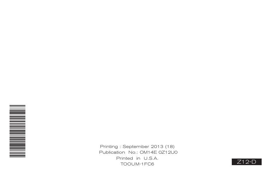 Cube | NISSAN 2014 Cube - Owner's Manual User Manual | Page 332 / 332