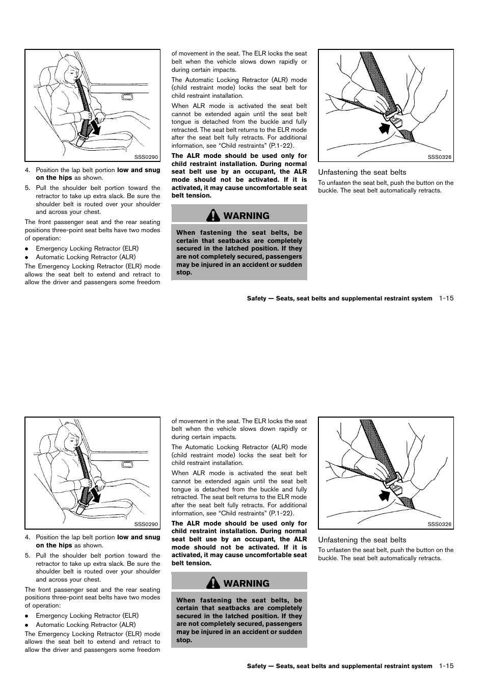 Warning | NISSAN 2014 Cube - Owner's Manual User Manual | Page 34 / 332
