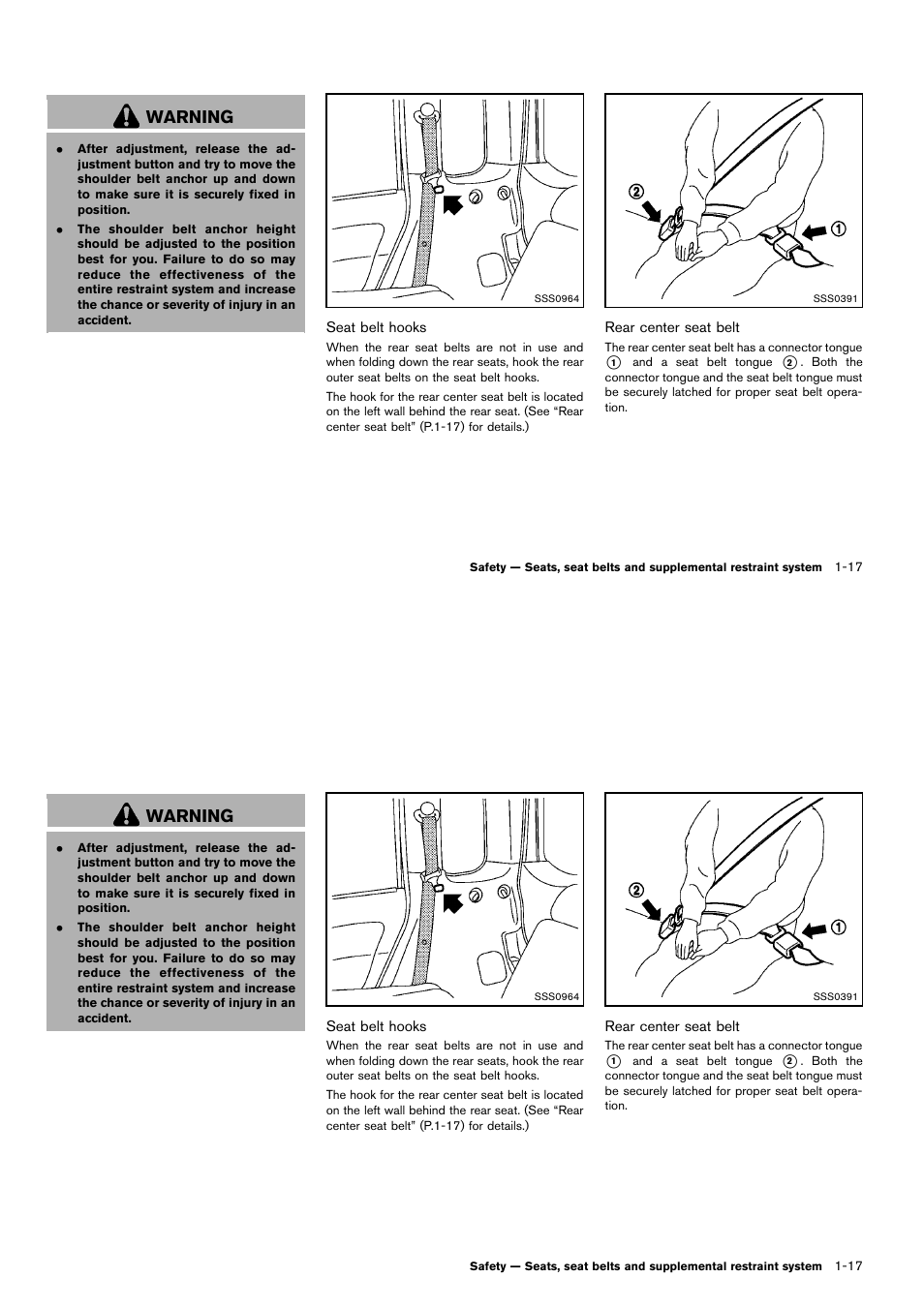 Warning | NISSAN 2014 Cube - Owner's Manual User Manual | Page 36 / 332