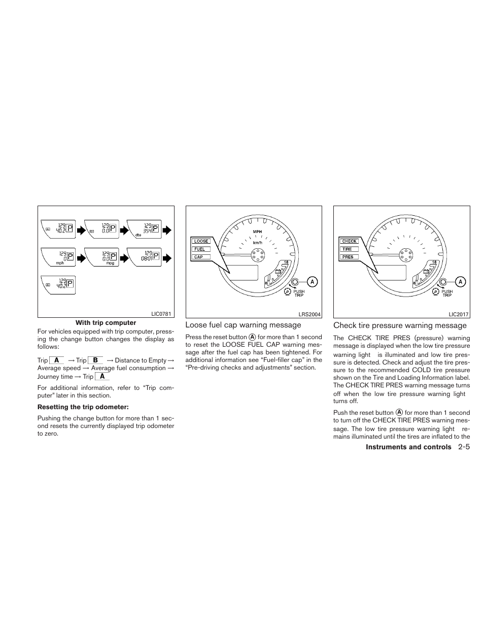 NISSAN 2011 Frontier - Owner's Manual User Manual | Page 102 / 377