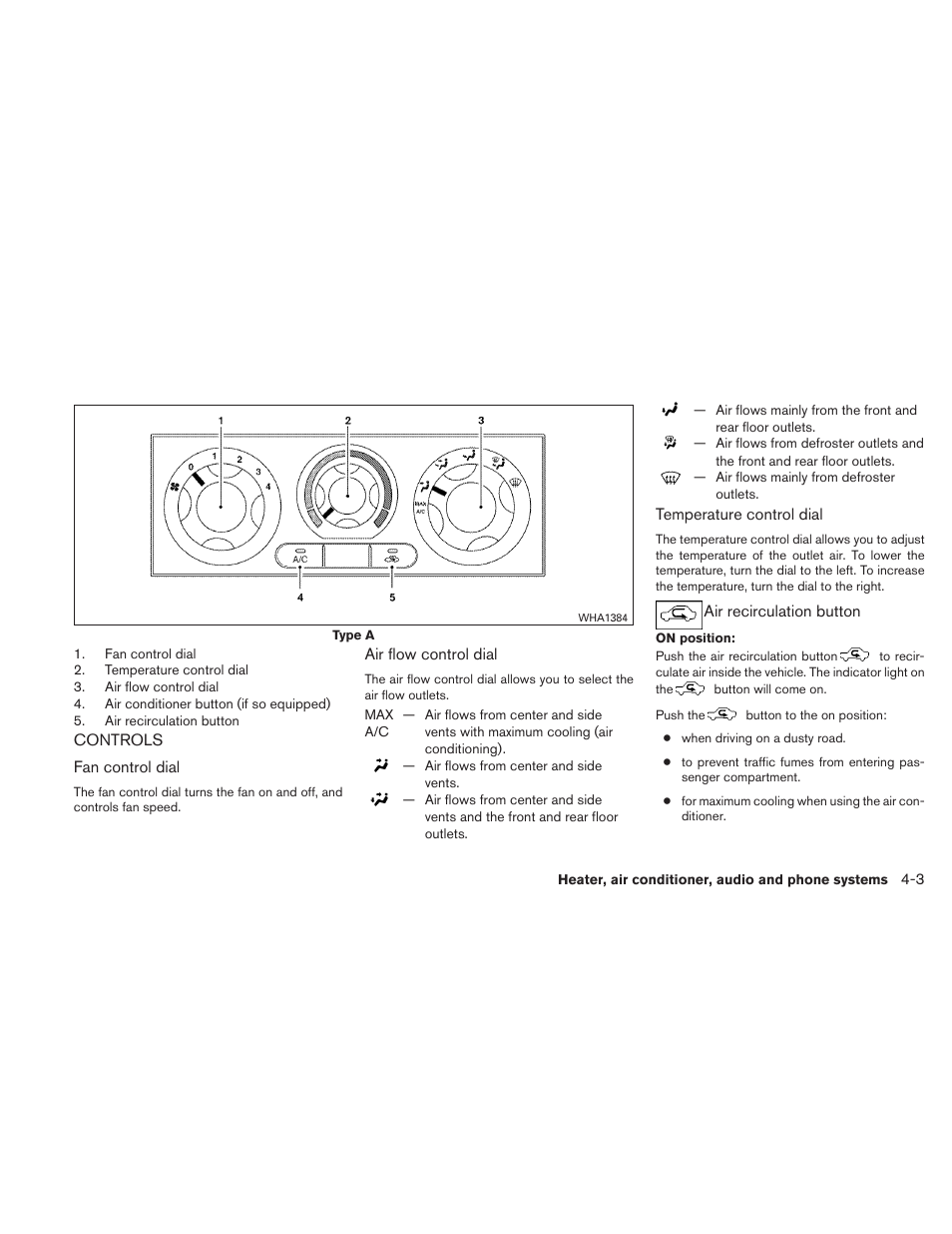 Controls -3 | NISSAN 2011 Frontier - Owner's Manual User Manual | Page 176 / 377