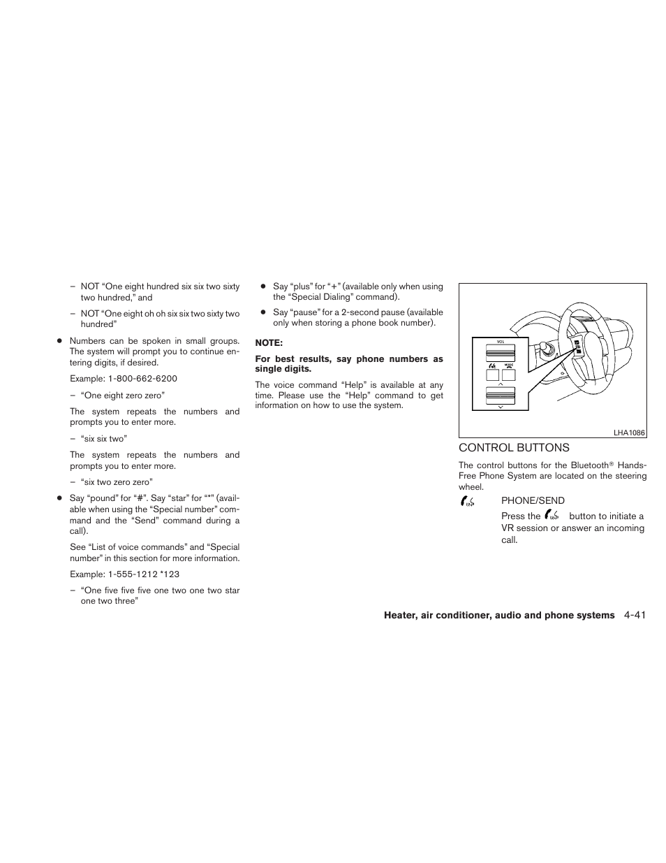 Control buttons -41 | NISSAN 2011 Frontier - Owner's Manual User Manual | Page 214 / 377