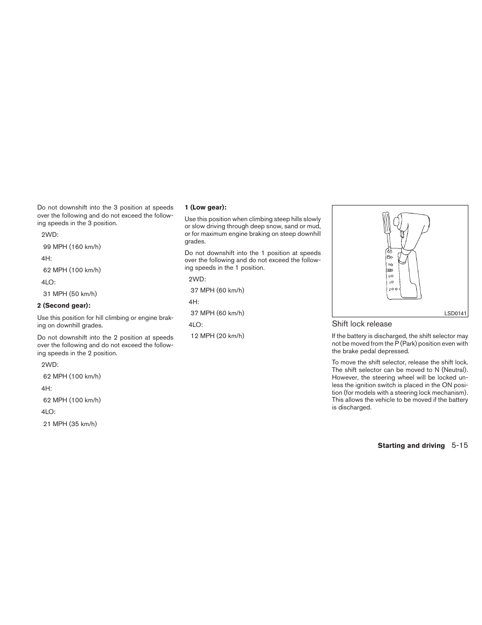 NISSAN 2011 Frontier - Owner's Manual User Manual | Page 240 / 377