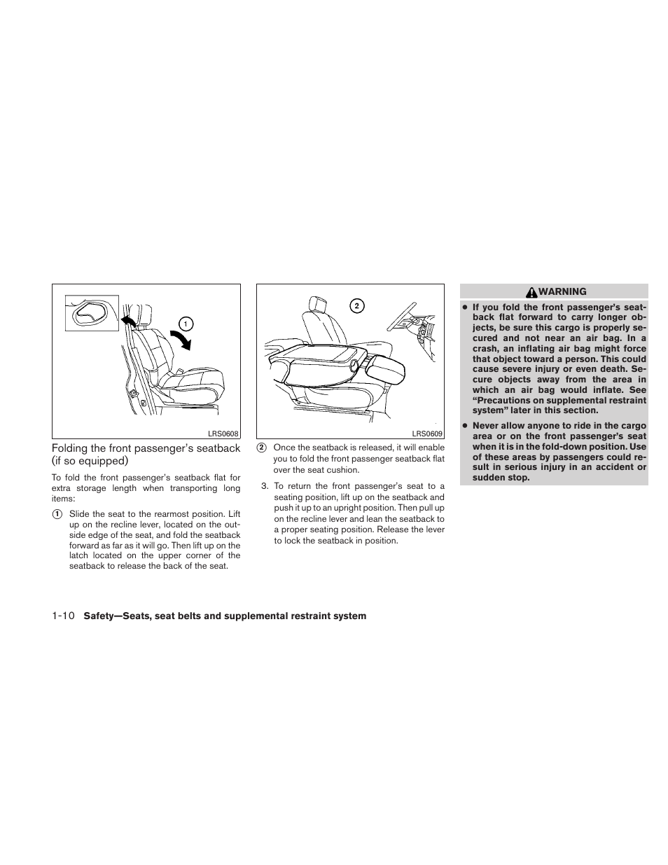 NISSAN 2011 Frontier - Owner's Manual User Manual | Page 29 / 377