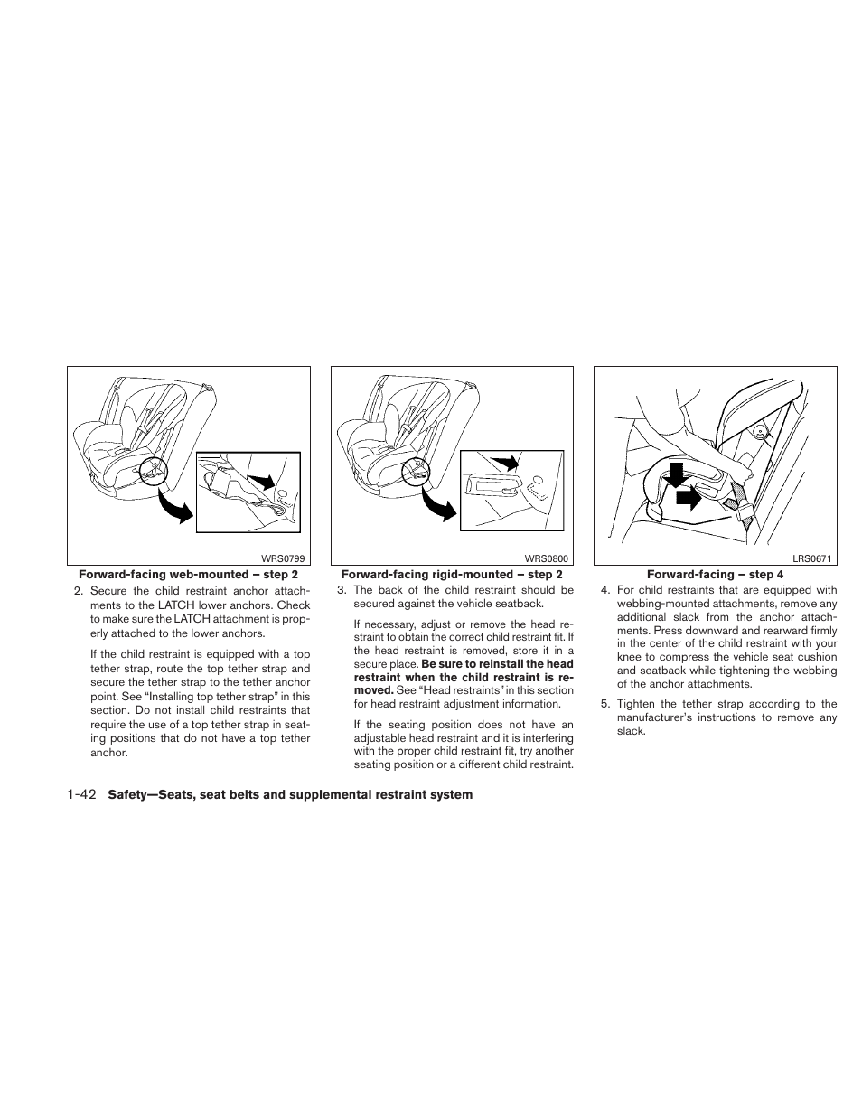 NISSAN 2011 Frontier - Owner's Manual User Manual | Page 61 / 377