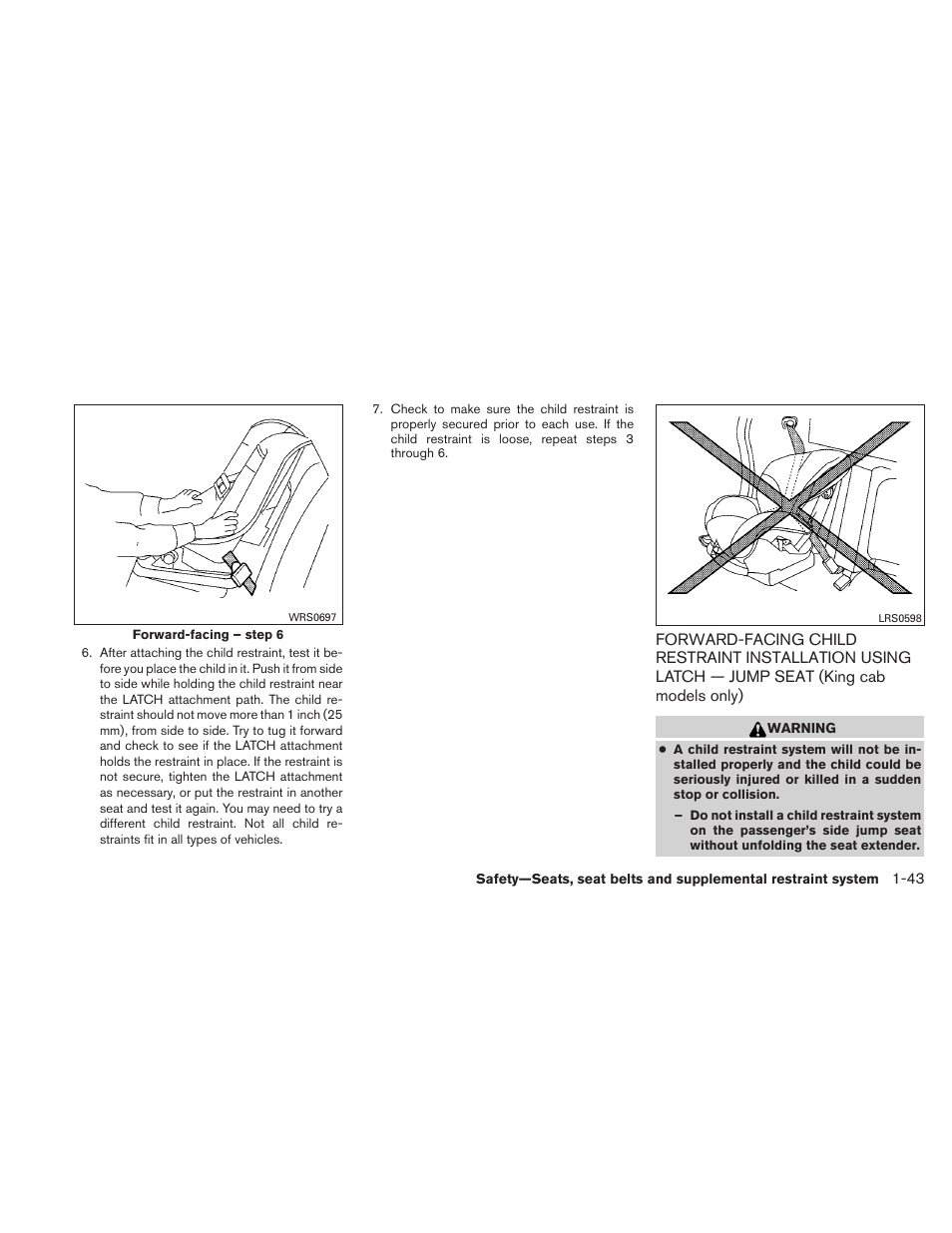 NISSAN 2011 Frontier - Owner's Manual User Manual | Page 62 / 377