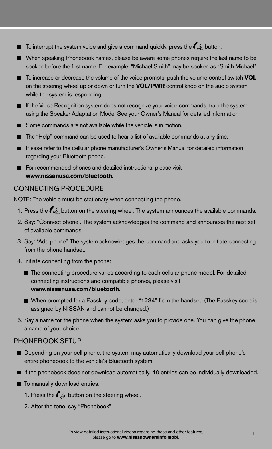 NISSAN 2012 Frontier - Quick Reference Guide User Manual | Page 13 / 16