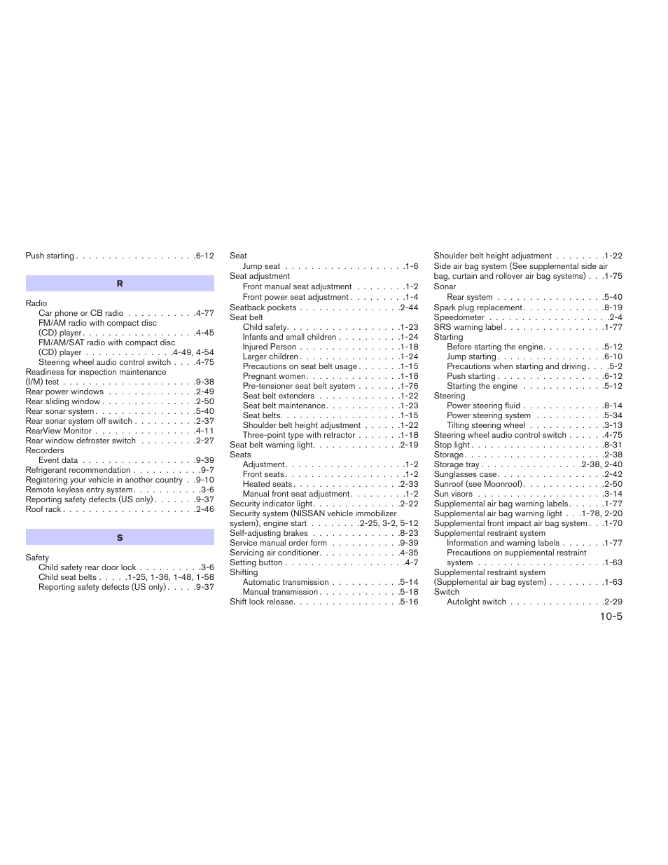 NISSAN 2013 Frontier - Owner's Manual User Manual | Page 440 / 444