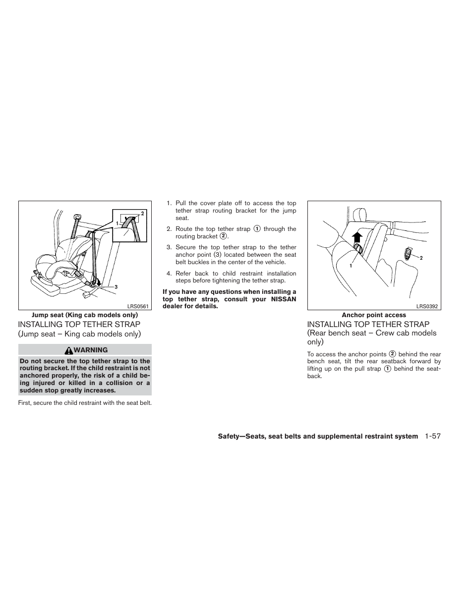 NISSAN 2013 Frontier - Owner's Manual User Manual | Page 76 / 444