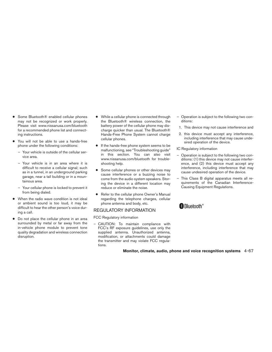 Regulatory information -67 | NISSAN 2014 Frontier - Owner's Manual User Manual | Page 250 / 434