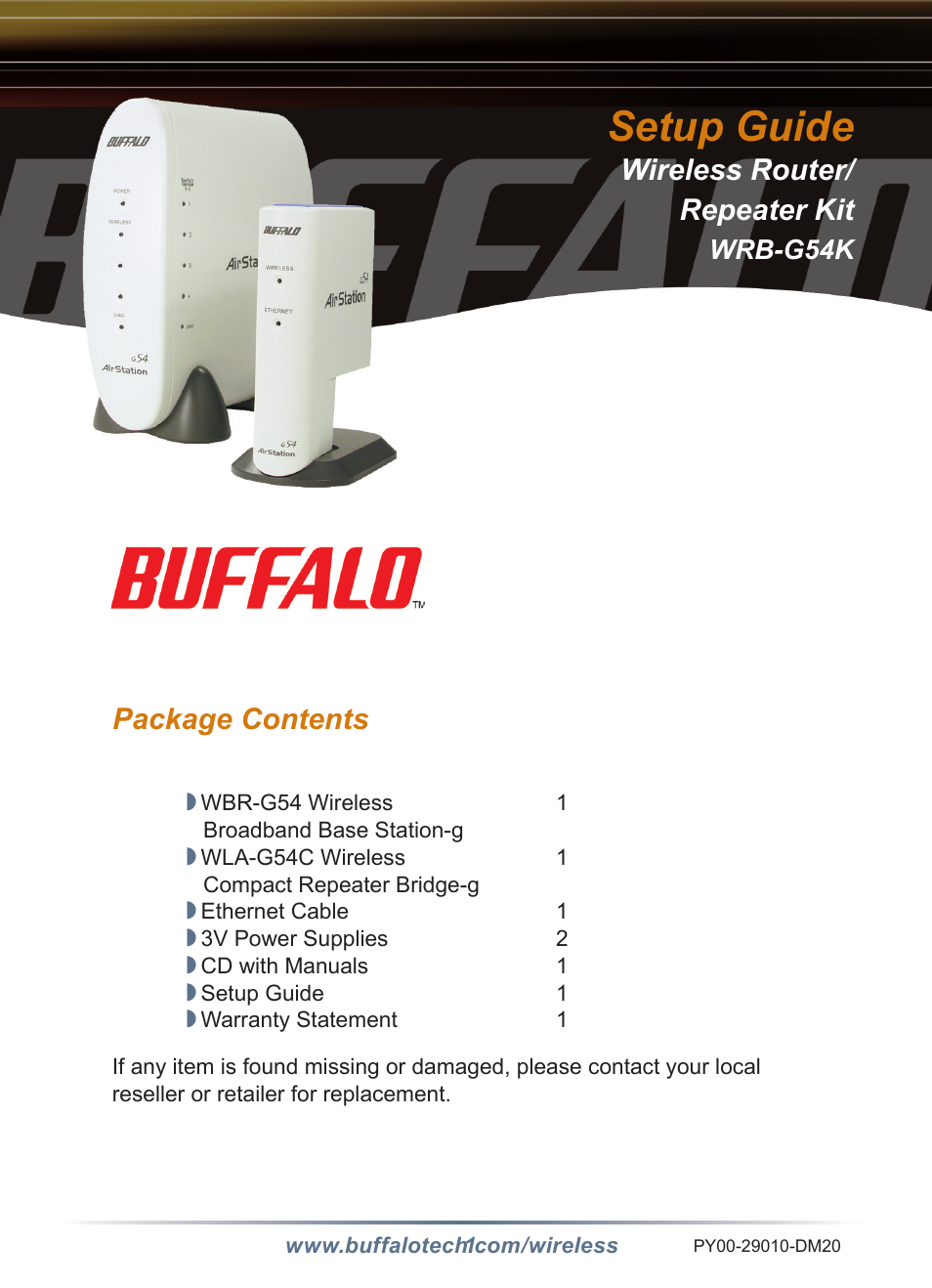 Buffalo Technology Buffalo AirStation WRB-G54K User Manual | 24 pages