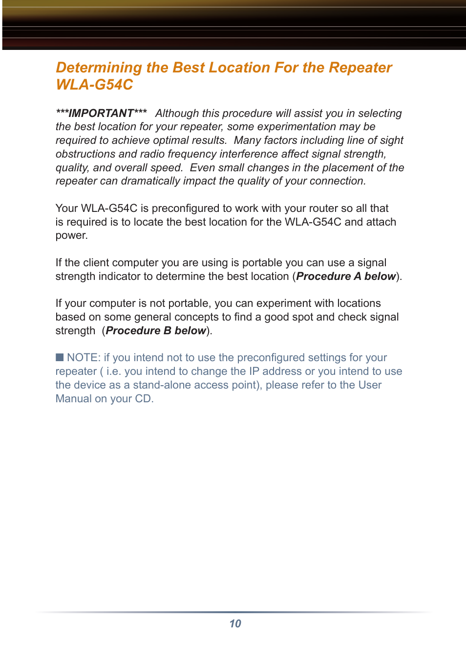 Buffalo Technology Buffalo AirStation WRB-G54K User Manual | Page 10 / 24