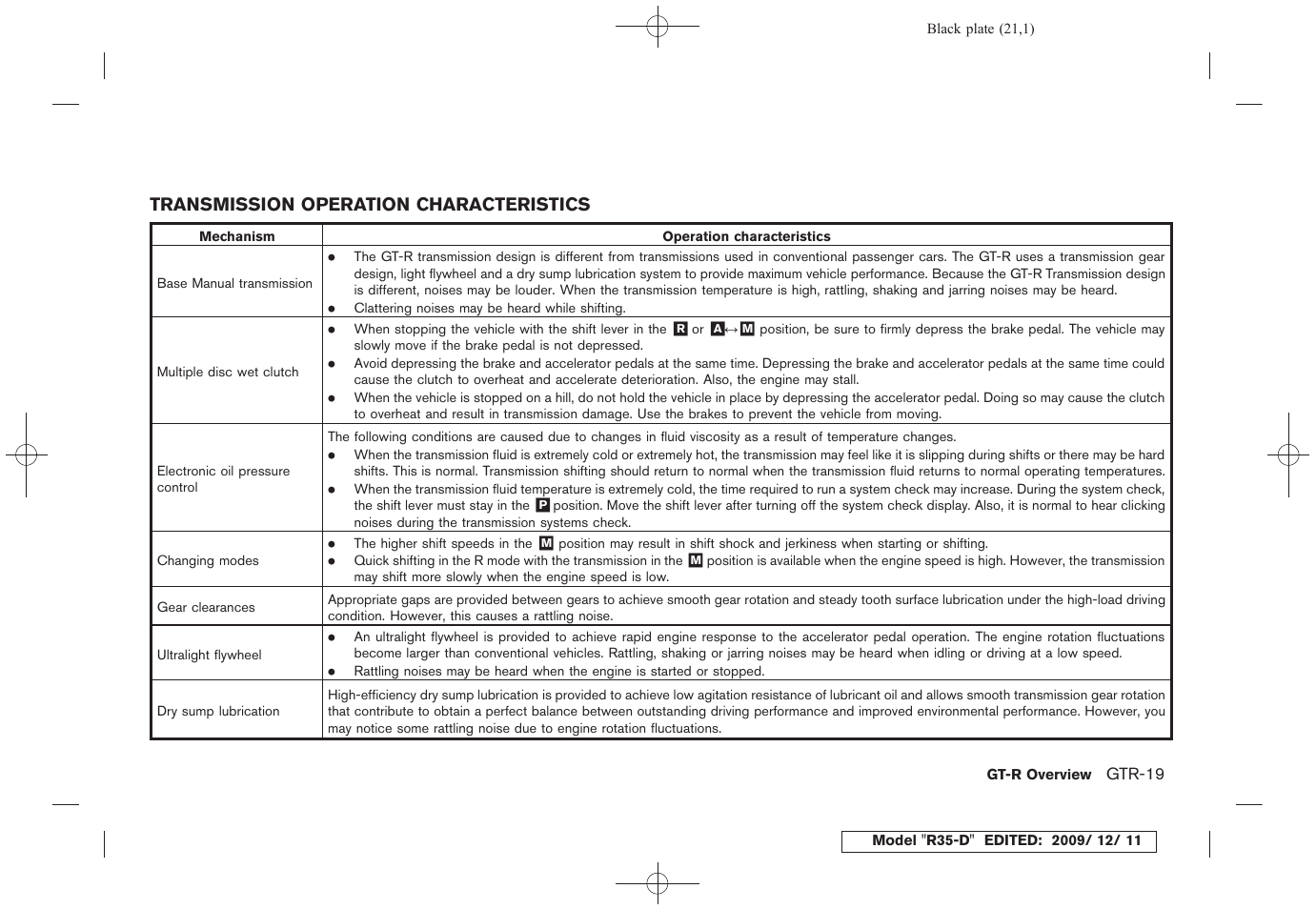 NISSAN 2011 GT R - Owner's Manual User Manual | Page 27 / 321