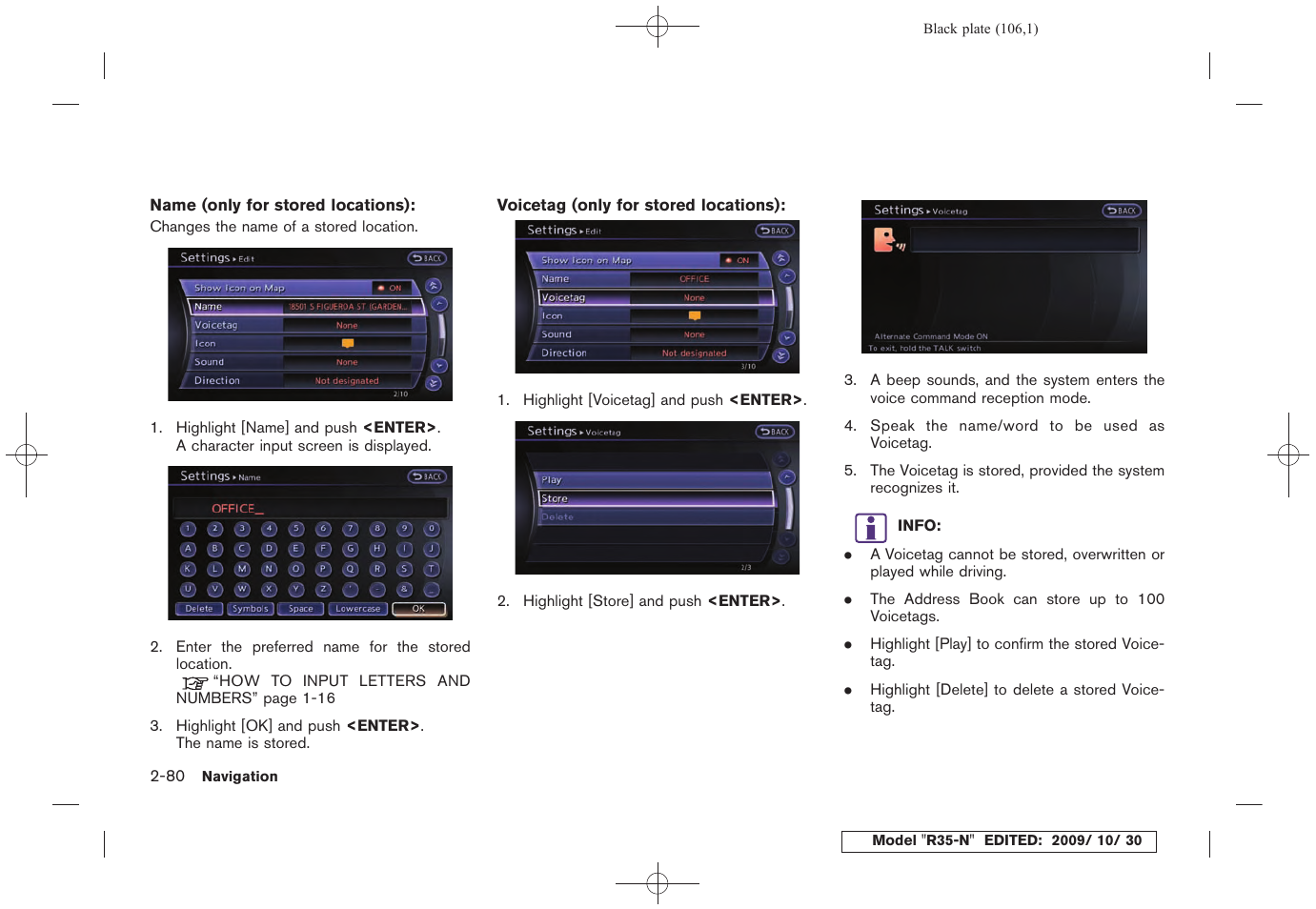 NISSAN 2011 GT R - Multi Function Display Owner's Manual User Manual | Page 108 / 312