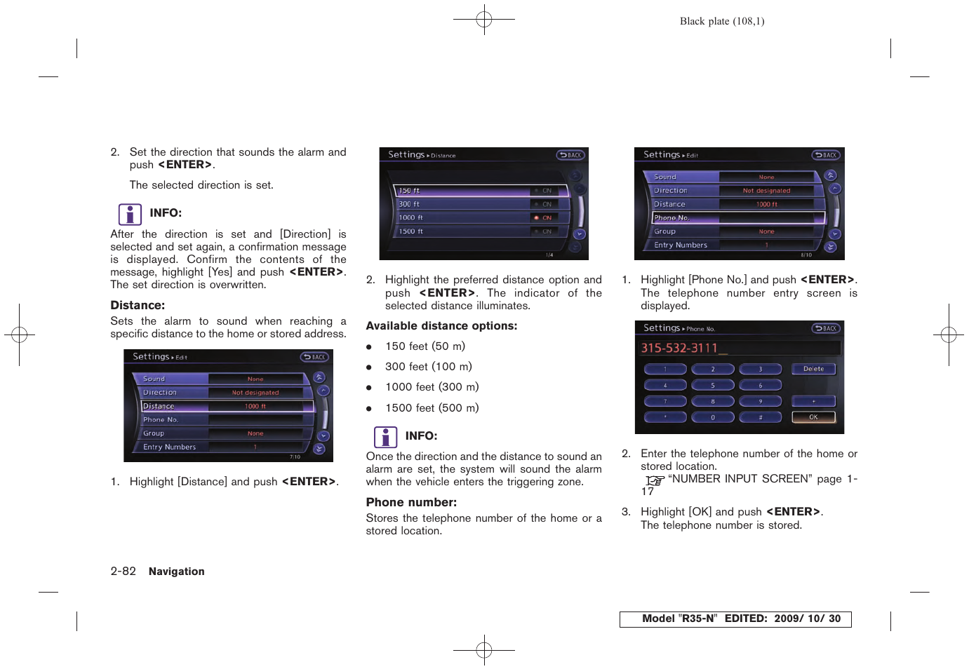 NISSAN 2011 GT R - Multi Function Display Owner's Manual User Manual | Page 110 / 312