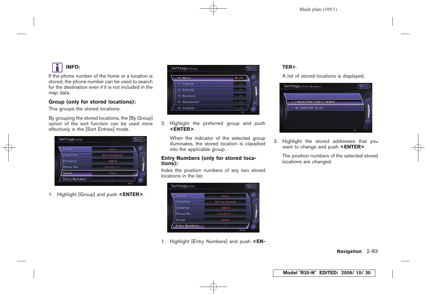 NISSAN 2011 GT R - Multi Function Display Owner's Manual User Manual | Page 111 / 312