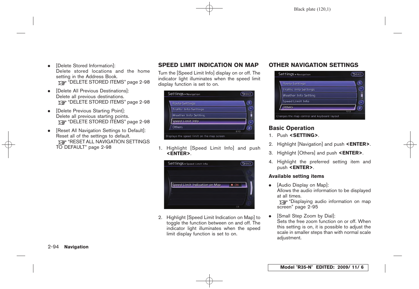 NISSAN 2011 GT R - Multi Function Display Owner's Manual User Manual | Page 122 / 312