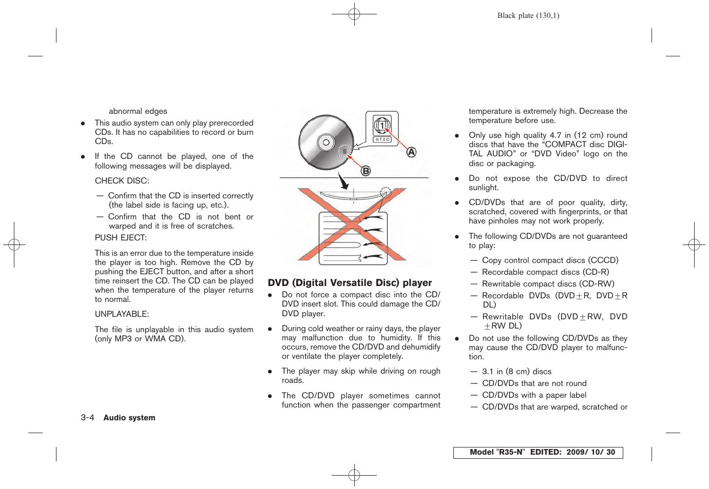 NISSAN 2011 GT R - Multi Function Display Owner's Manual User Manual | Page 130 / 312