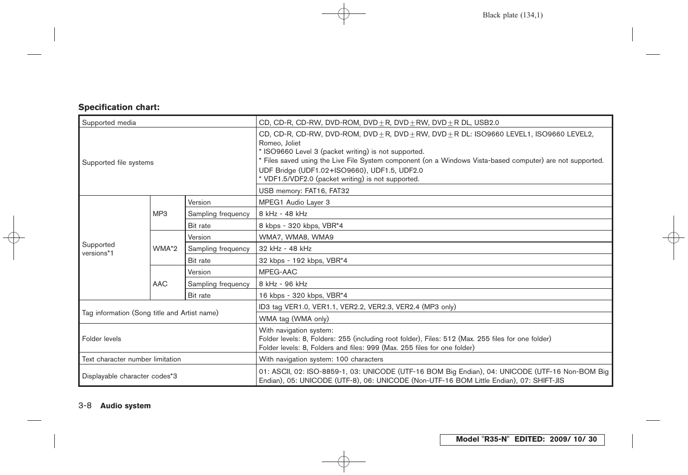 NISSAN 2011 GT R - Multi Function Display Owner's Manual User Manual | Page 134 / 312
