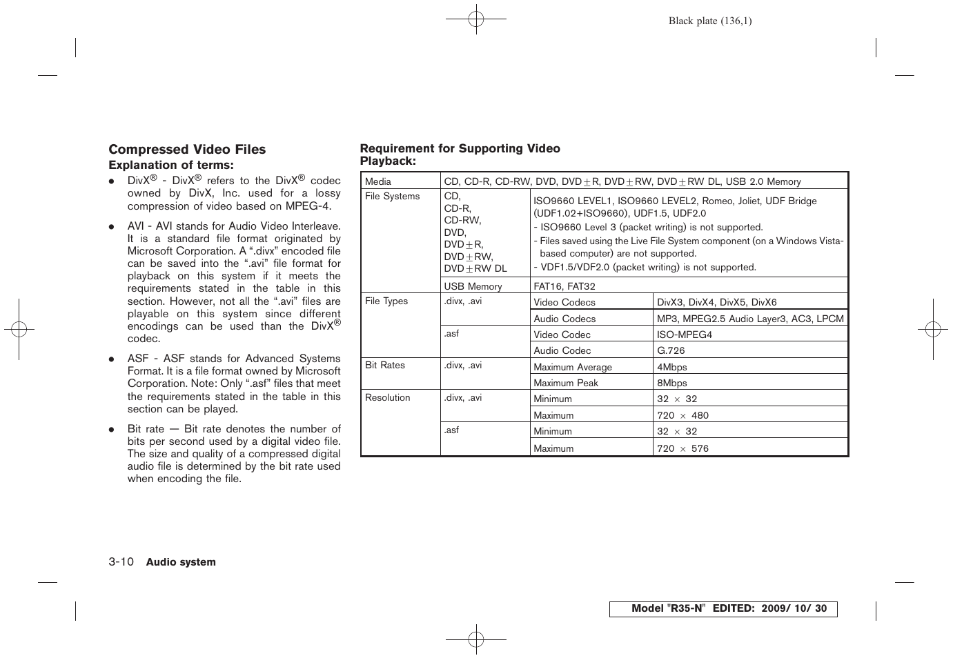 NISSAN 2011 GT R - Multi Function Display Owner's Manual User Manual | Page 136 / 312