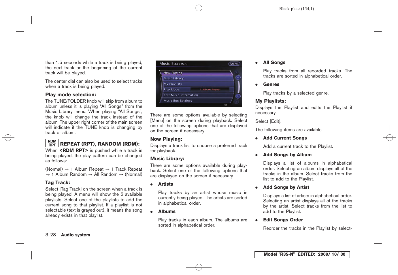 NISSAN 2011 GT R - Multi Function Display Owner's Manual User Manual | Page 154 / 312