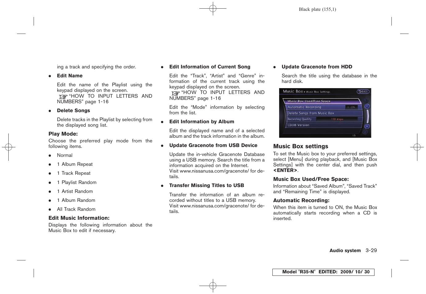 NISSAN 2011 GT R - Multi Function Display Owner's Manual User Manual | Page 155 / 312
