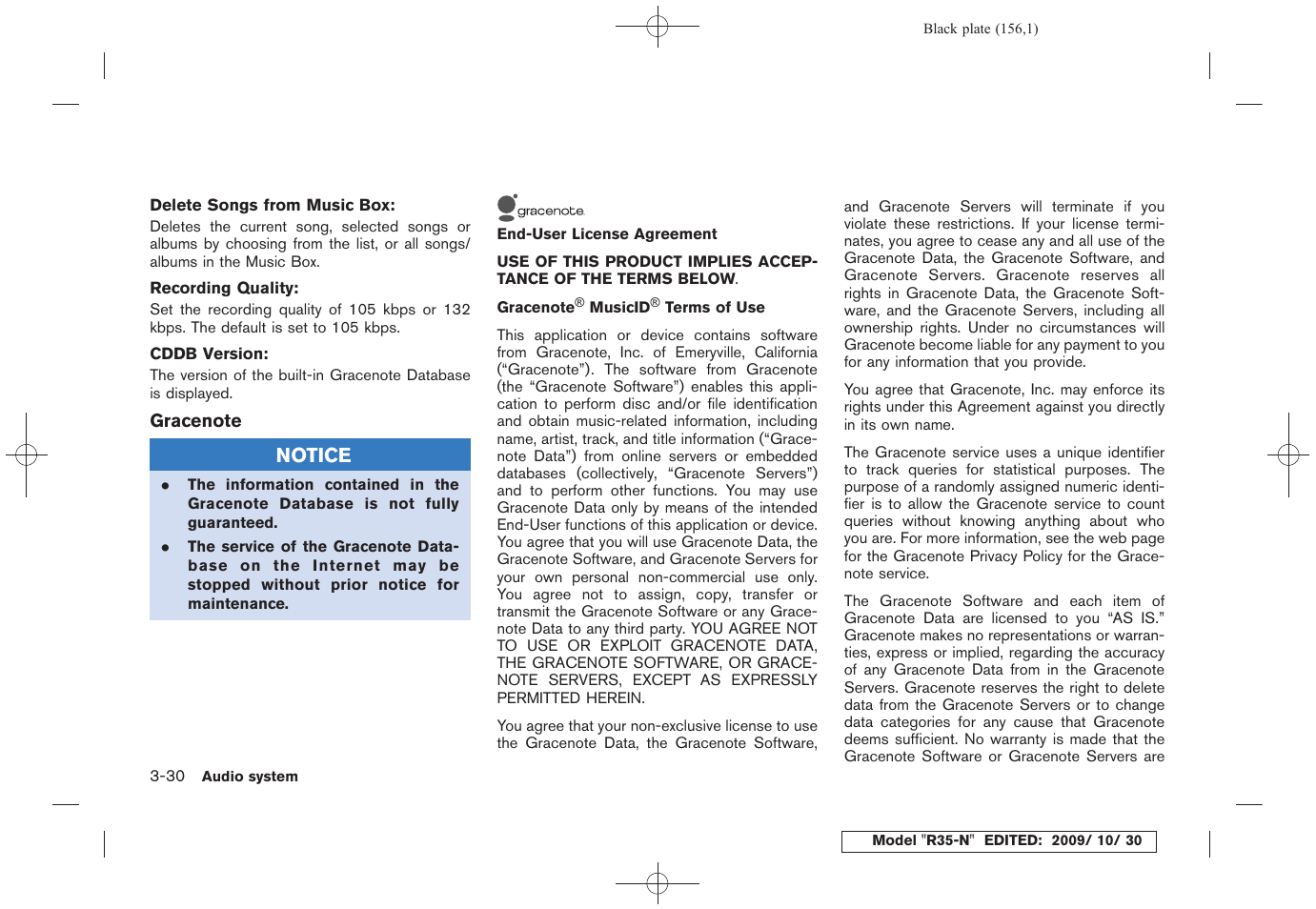 NISSAN 2011 GT R - Multi Function Display Owner's Manual User Manual | Page 156 / 312