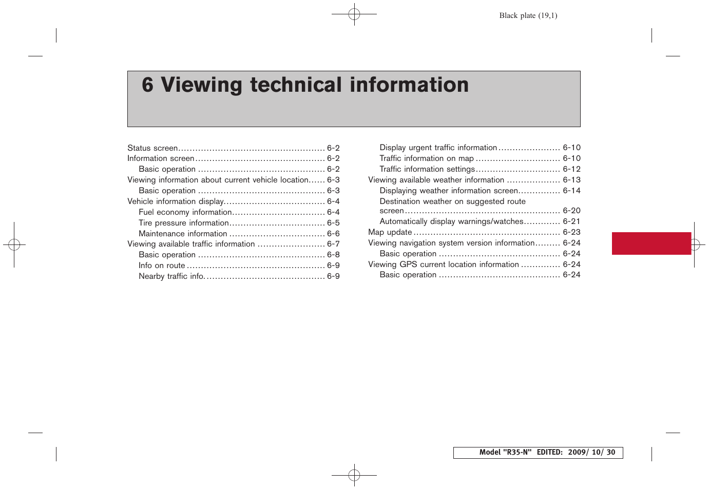 Viewing technical information, 6 viewing technical information | NISSAN 2011 GT R - Multi Function Display Owner's Manual User Manual | Page 175 / 312