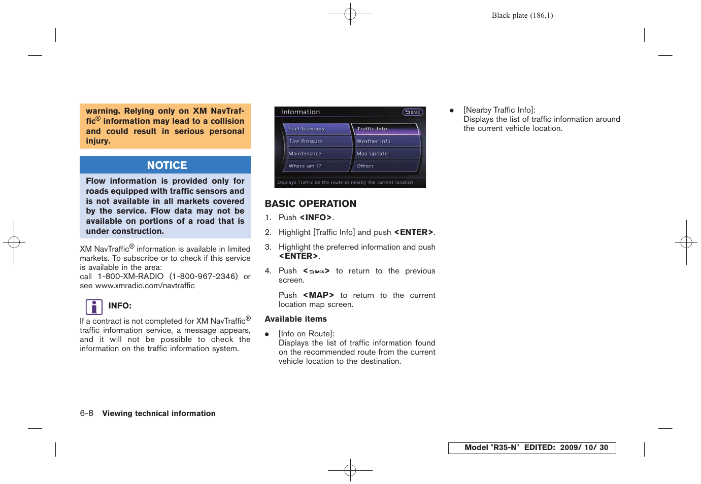 Basic operation -8 | NISSAN 2011 GT R - Multi Function Display Owner's Manual User Manual | Page 182 / 312