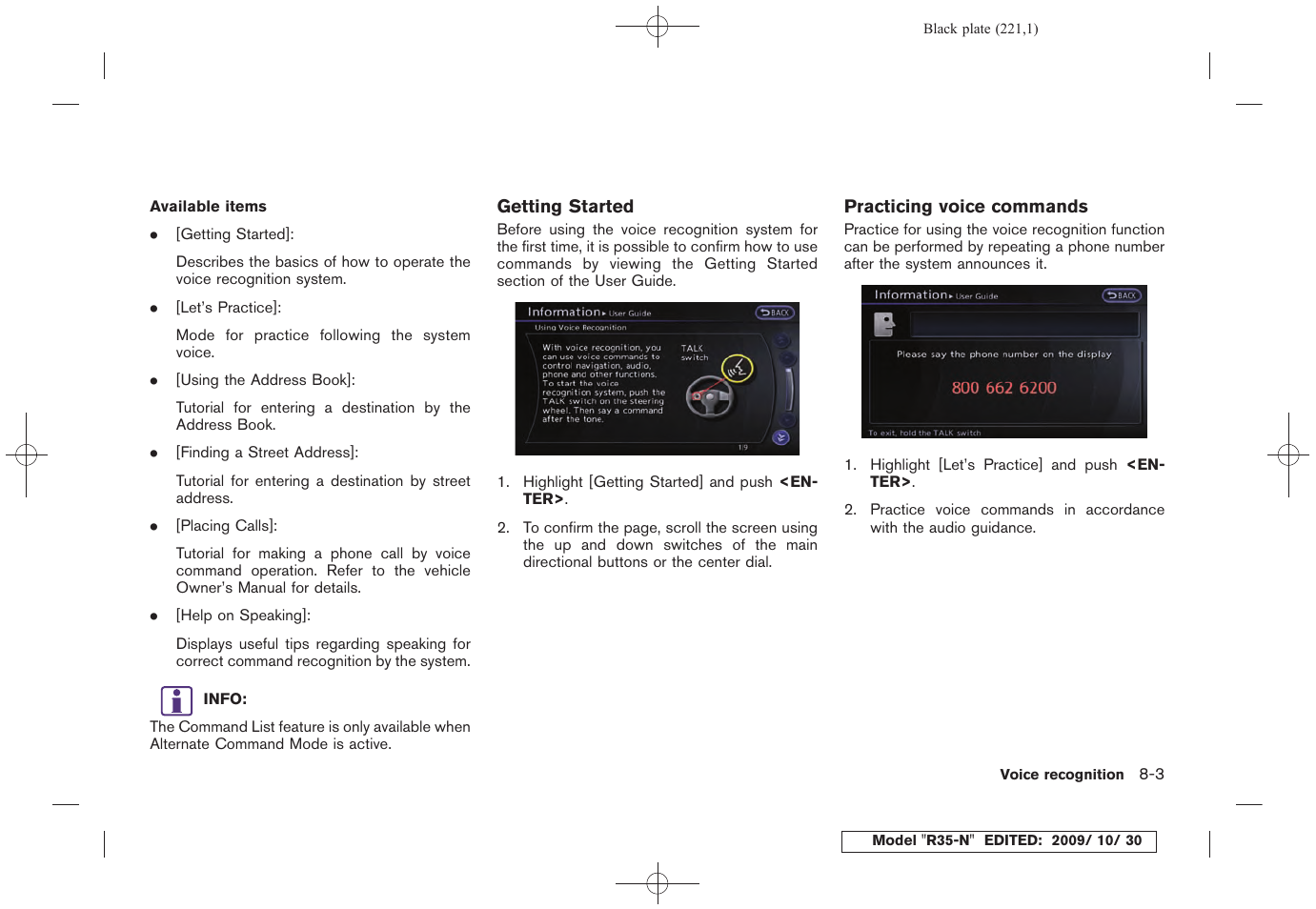NISSAN 2011 GT R - Multi Function Display Owner's Manual User Manual | Page 215 / 312