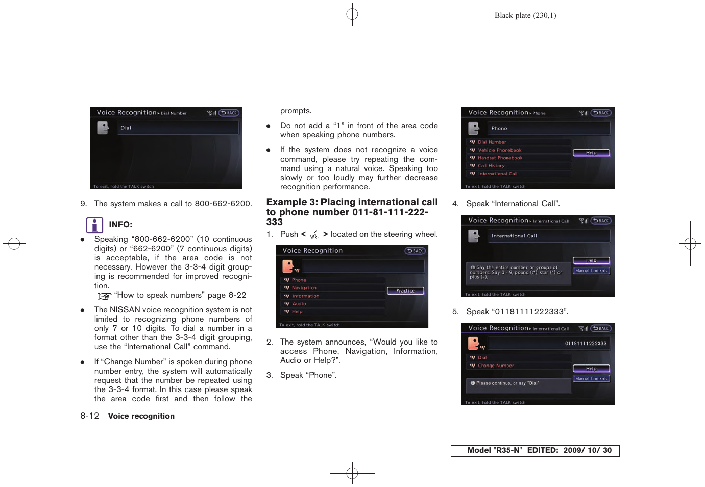 NISSAN 2011 GT R - Multi Function Display Owner's Manual User Manual | Page 224 / 312