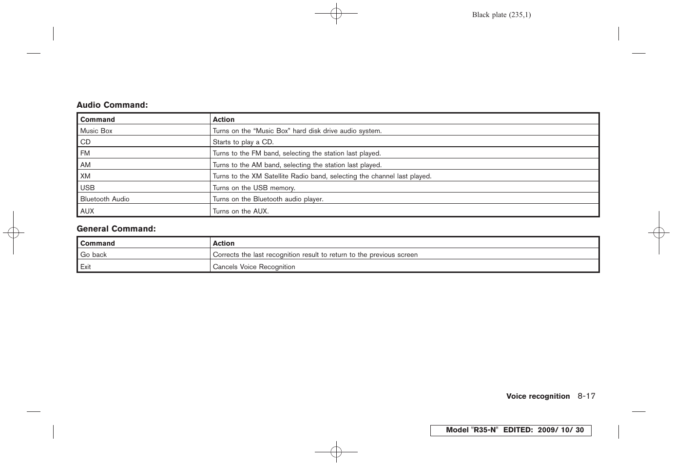 NISSAN 2011 GT R - Multi Function Display Owner's Manual User Manual | Page 229 / 312