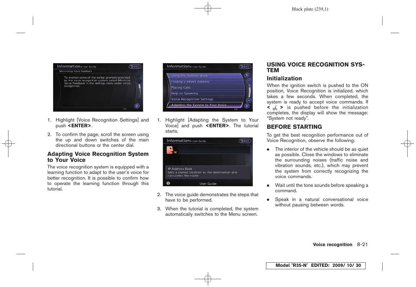 NISSAN 2011 GT R - Multi Function Display Owner's Manual User Manual | Page 233 / 312