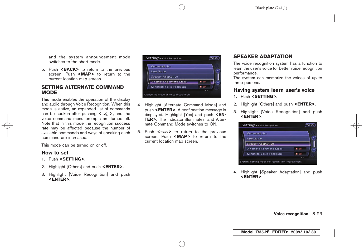 NISSAN 2011 GT R - Multi Function Display Owner's Manual User Manual | Page 235 / 312
