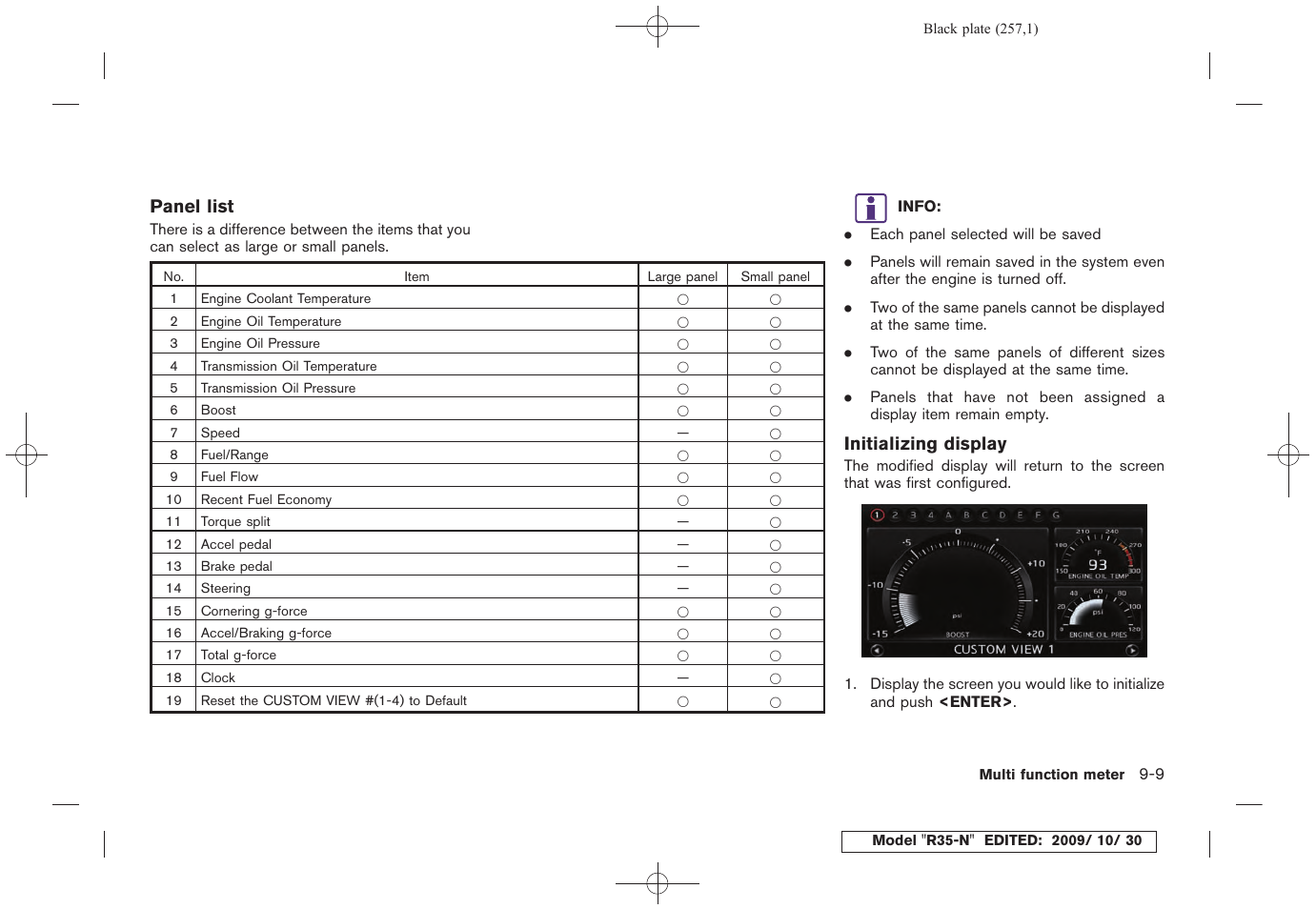 NISSAN 2011 GT R - Multi Function Display Owner's Manual User Manual | Page 251 / 312