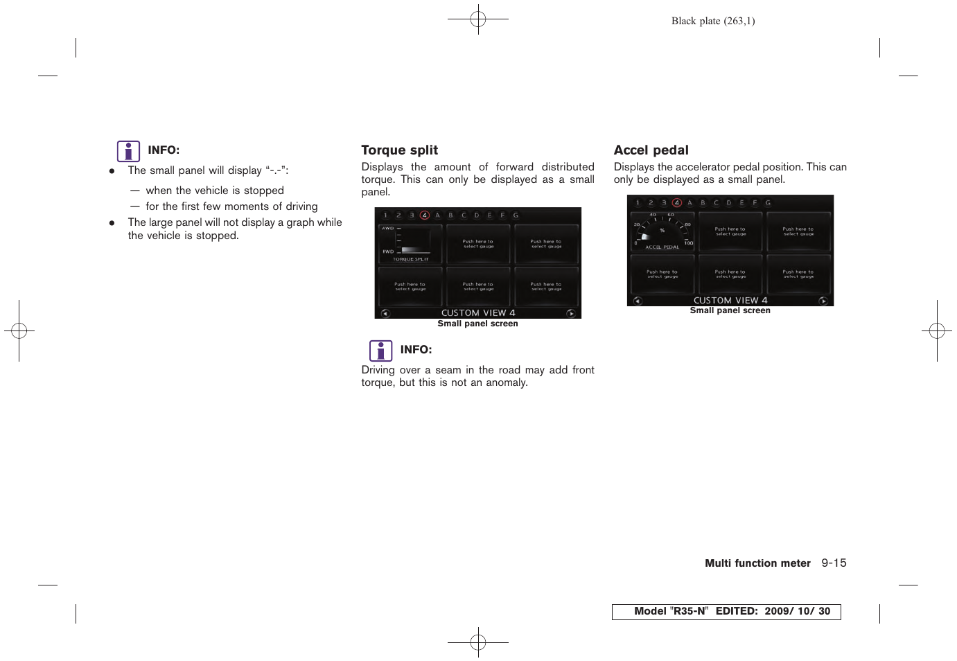 NISSAN 2011 GT R - Multi Function Display Owner's Manual User Manual | Page 257 / 312