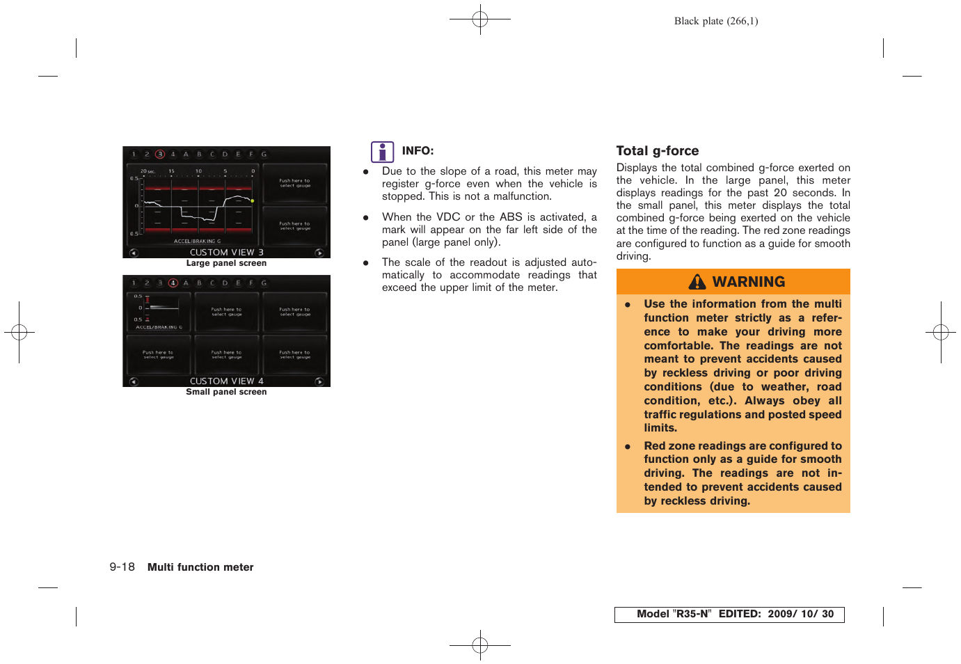 NISSAN 2011 GT R - Multi Function Display Owner's Manual User Manual | Page 260 / 312