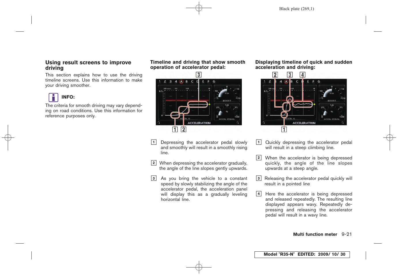 NISSAN 2011 GT R - Multi Function Display Owner's Manual User Manual | Page 263 / 312